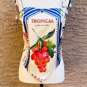 Rachel Zoe Tropical crop top